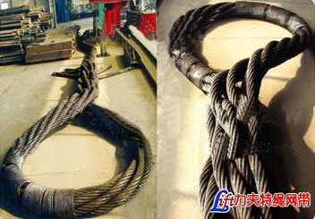 大直径钢缆铰接索具_大吨位钢丝绳吊索具_大吨位的钢缆铰接索具