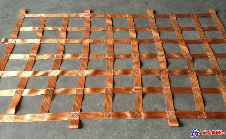 Polyester Webbing Net-Polyester Nylon Belt Lifting Cargo Net