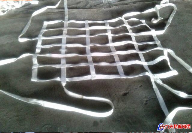 码头散装货物吊运网兜-仓储尼龙绳吊网-铁路货运散装及袋装类货物集装吊装网兜