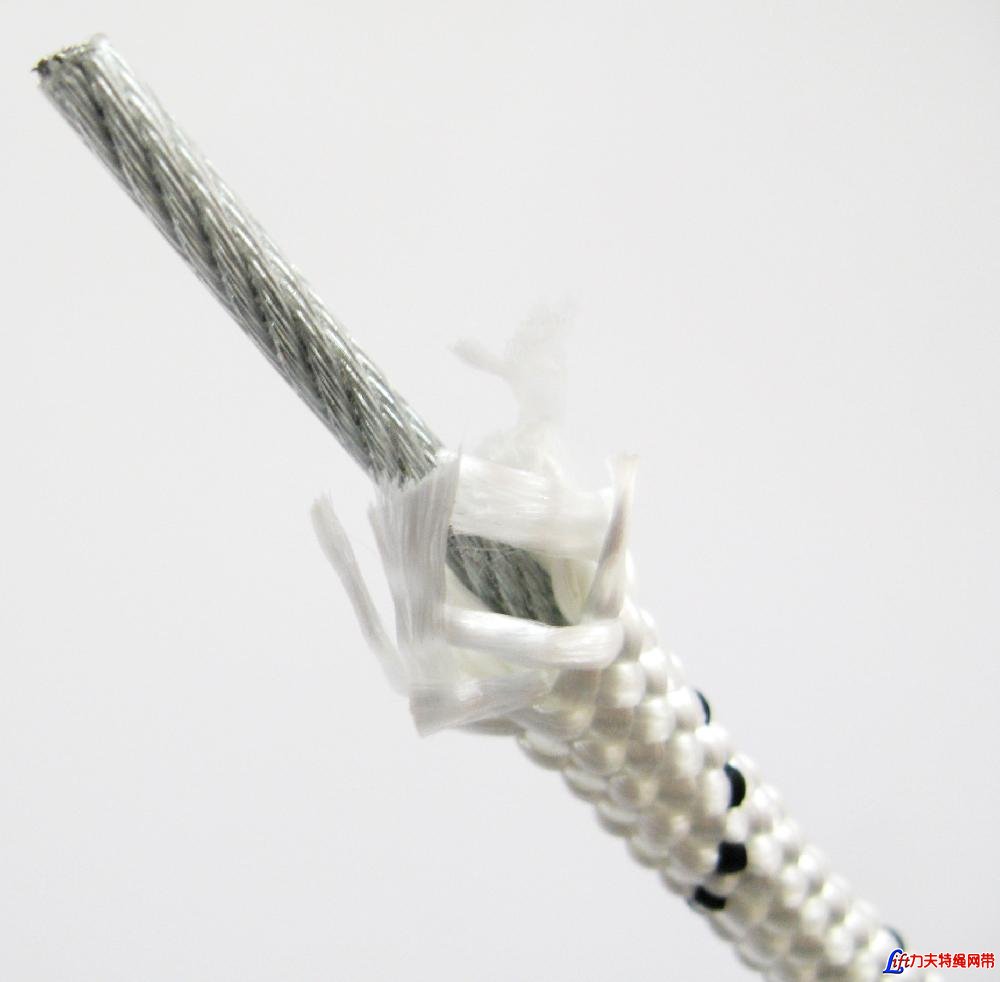 Braided Nylon Rope with Galvanized Wire Core