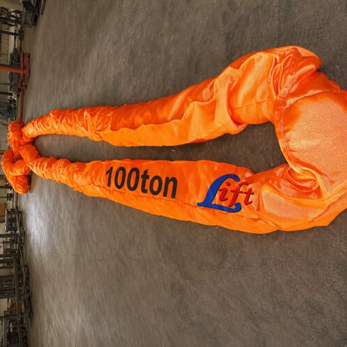 Heavy Duty Double Sleeve Polyester Round Endless Sling Wll 100 Ton