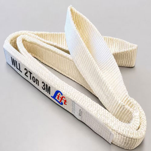 Crane White Lifting Sling Belt Crane White Lifting Sling Belt