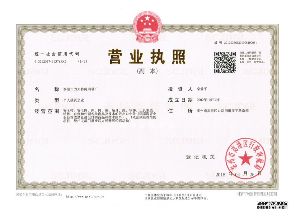 公司营业执照